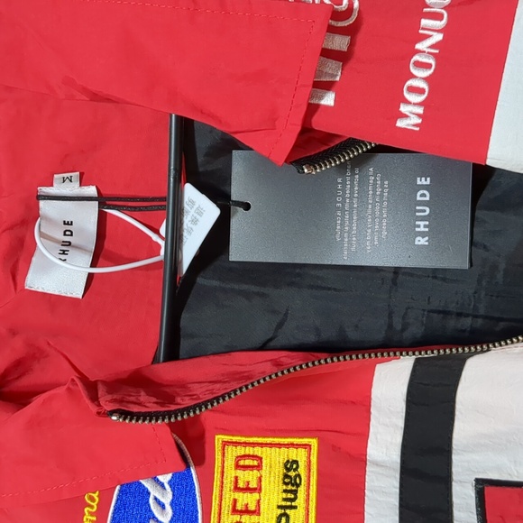 Rhude Racing Team Red Bomber Jacket New Wirh Tags Draft Medium - Picture 2 of 10